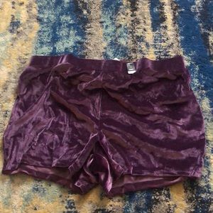 NWT torrid velvet shorts